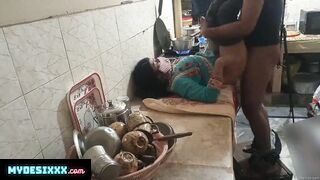 Indian step sister having hard sex with brother in kitchen