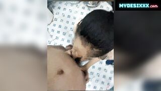 Desi housemaid dick sucking her owner in bathroom