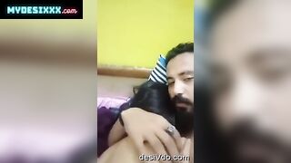 Desi young lover romance and fucked his hairy chut