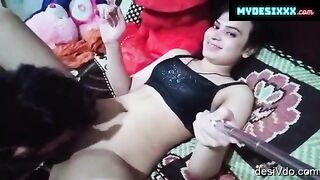 Horny boyfriend licking pusssy of girlfriend with dirty talk