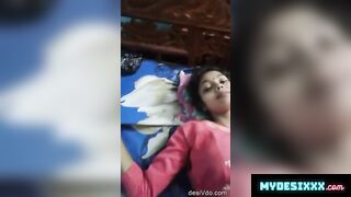 Extremely cute innocent gf painful fucked by bf and loud moan