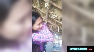 Nepali village couple fucking standing moaning boobs sucking