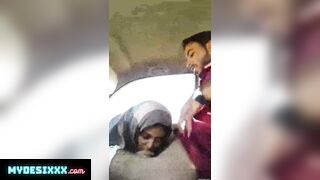 Busty ass girl having sex with stranger in car