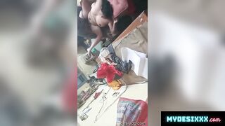 Garments worker aunty fucked hard with boss