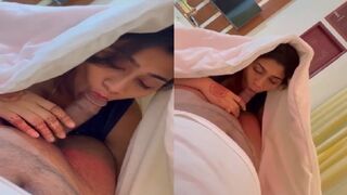 Rajai odh boyfriend ka bada lund chusti sexy girl