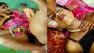Sexy wife ki chudai kar face pe diya cumshot suhagrat mai