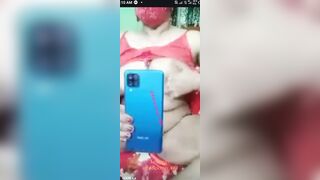 Bhabhi showing big boobs and sexy chut on live cam