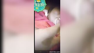 Bengali girl showing her big boobs in imo videocall to her lover