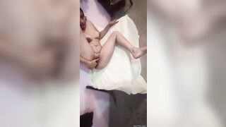 Horny bhabhi is masturbating by putting broom in her pussy