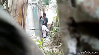 Nighbor secretly made video of young college girl outdoor sex part 2