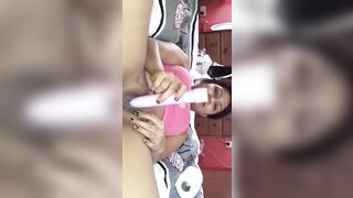 Nri bhabhi doing masturbation with electric dildo