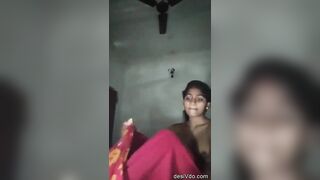 Sexy young village bhabhi masturbating at night