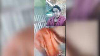 Village bhabhi showing boobs and pussy on videocall