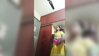 Devar secretly capture her bhabhi dress changing