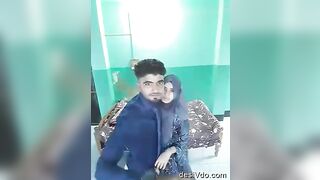 Young college lover romance at hostel room part 3