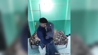 Young college lover romance at hostel room part 3