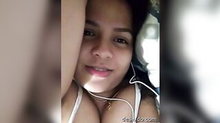 Beautiful desi wife nipples pinching and showing her big boobs