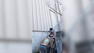 Hot worker girl in lunch break riding master’s cock
