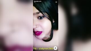 Desi girl boobs groped by her lover and girl suck cock on live