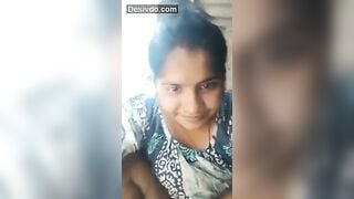 Cute village bhabhi showing her pussy and boobs
