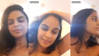 Naughty desi babe juicy filled boobs tease recording erotic