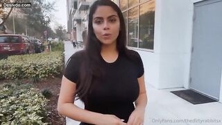 Supermodel with bomb body brings black bull to her apartment to get fucked