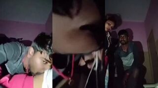 Village boy suck her gf tight boobs and her tight pussy