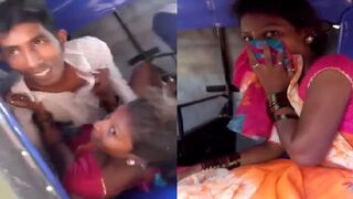 Auto rikshaw k andar chudai krte pakde gaye village lover