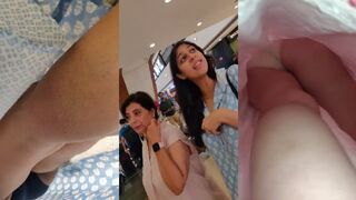 Shopping mall k andar dekha random ladki ki chut desi underskirt